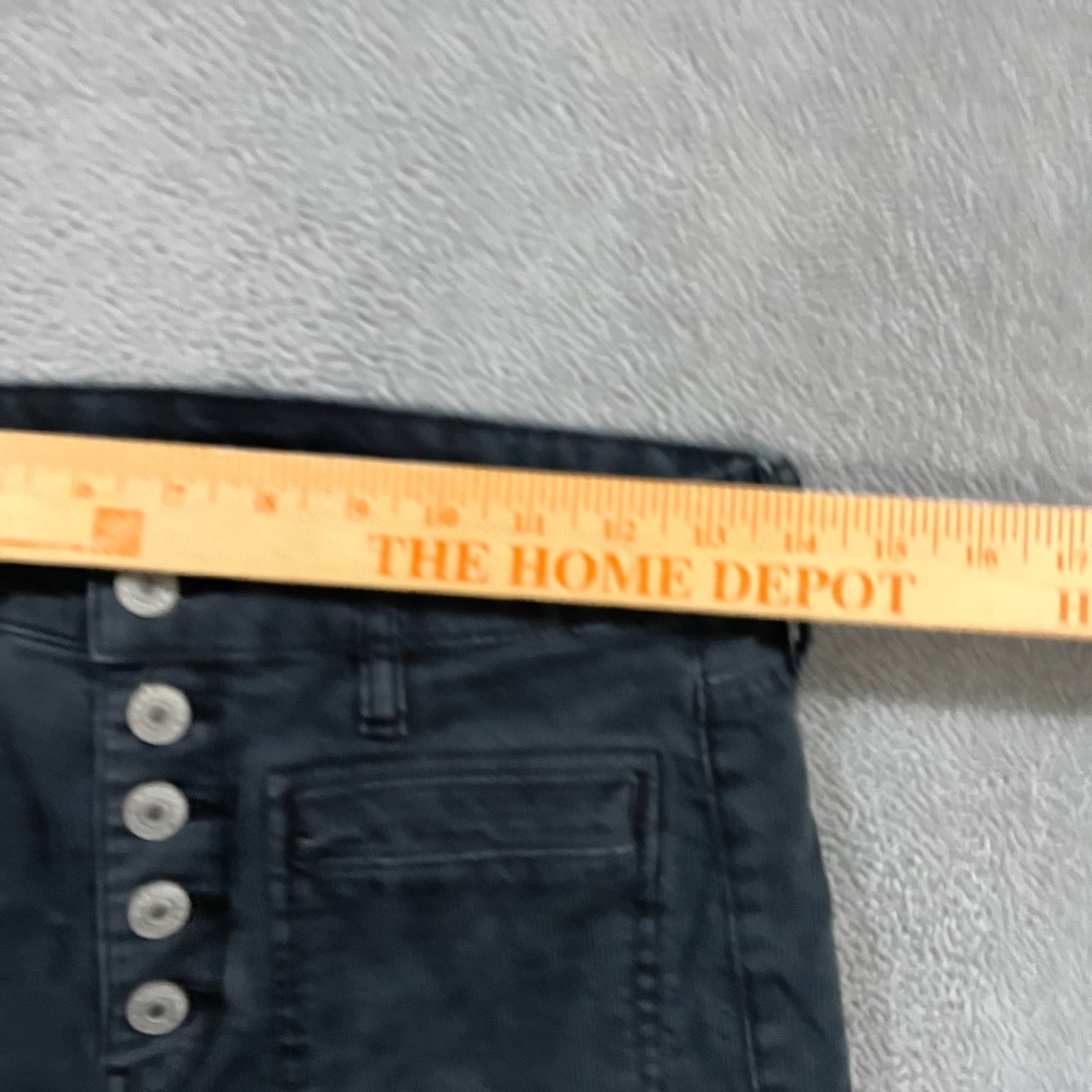 American Eagle Corduroy Pants Womens 4 Short Super High Rise Flare Cowgirl Y2k - Picture 8 of 9